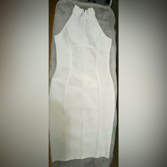White Bandage Midi Dress - Size Small, Elegant & Flattering - Picture 8 of 12